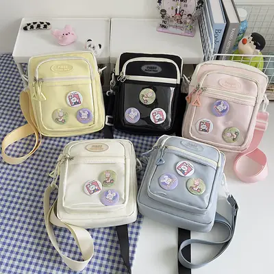 Women's Cute Japanese Candy Color Shoulder Bag Travel Satchel
