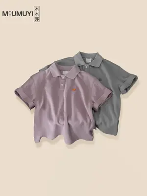 Men Grey Polo Shirt Summer 2025