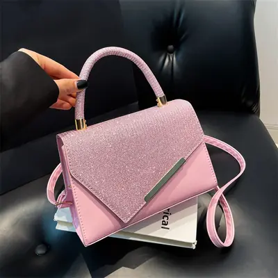 Women's High-end Gold Silk Embroidery Shoulder Crossbody Bag