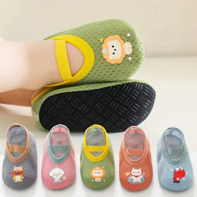 Toddler Mesh Slip-On Socks Non-Slip Multi Color