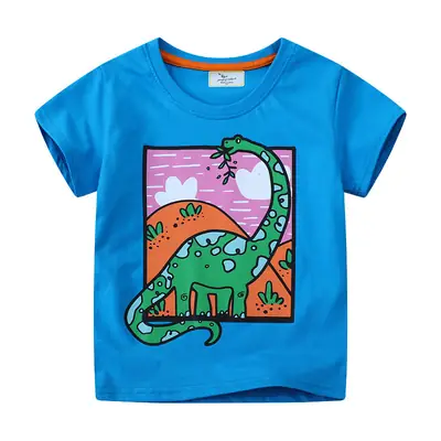 Blue Short Sleeve T-Shirt for Boys Summer Wear