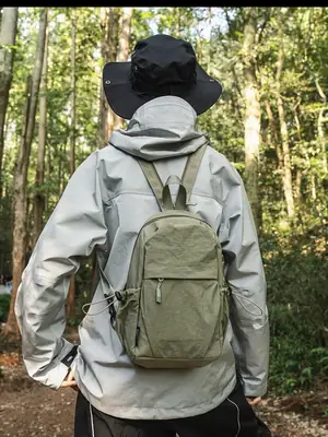 Men Women Black Multi Functional Backpack Shoulder Crossbody