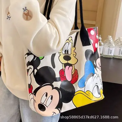 Cute Disney Cartoon Women Large Handbag 2025
