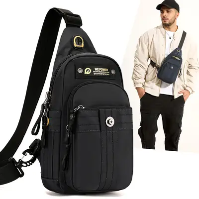 WEPOWER Black Multifunctional Backpack for Men