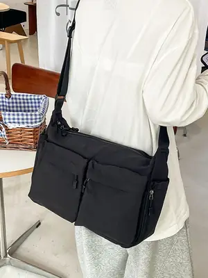 Water Resistant Unisex Crossbody Bag for Men