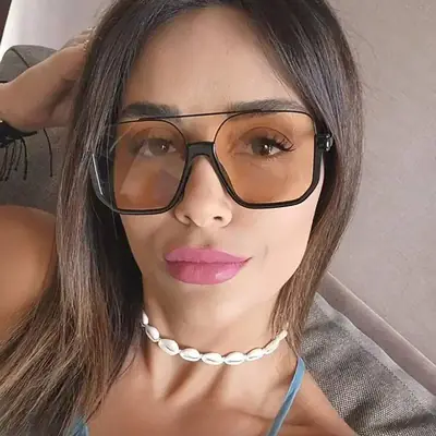 Women's Korean Style Anti-UV Half Frame Sunglasses