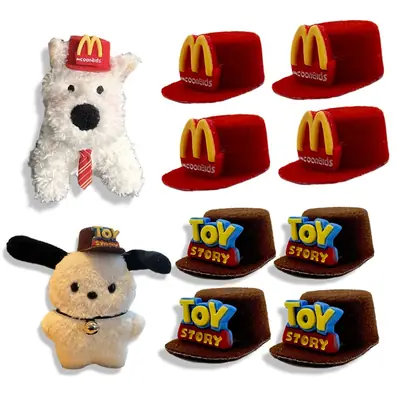 McDonald's Flocking Duck Tongue Hat 10cm Cotton Doll