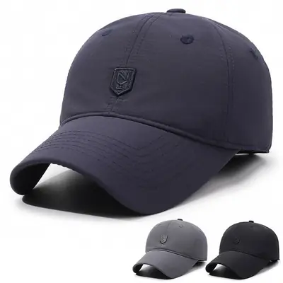 Winter Fleece Baseball Cap Navy Blue Waterproof Sports