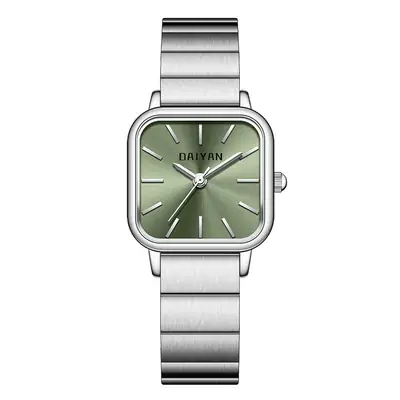 Daiyan Women's Watch Pink Square Stainless Steel Band