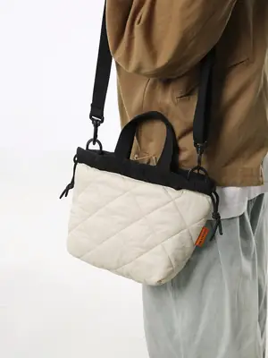 Advanced Autumn Winter New Crossbody Bag Thickened Rhombic Embroidery Shoulder Bag