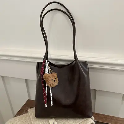 Autumn Vintage Brown Shoulder Bag for Women