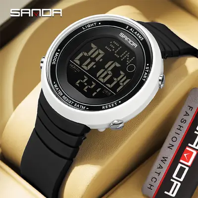 Sanda Multi-Functional Luminous Sports Silicone Watch for Men Women