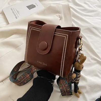 Women's Black Shoulder Crossbody Bag 2024 New Arrival
