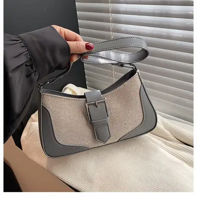 Retro Underarm Bag 2024 Winter Brown Crossbody