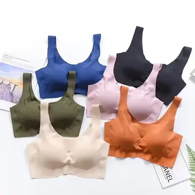 Ice Silk Seamless Bra Set of 6 Colors