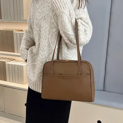 Women Retro Shoulder Bag Brown 2025 New