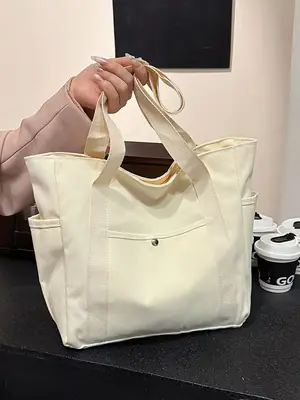 Canvas College Bag Large Capacity Shoulder Bag