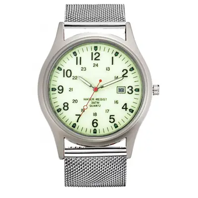 Men's Green NATO Strap Date Quartz Watch