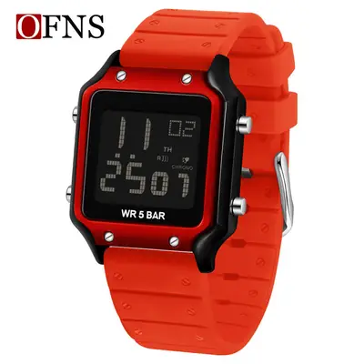 O'Fanni Blue Digital Watch 8.5 Bar Waterproof