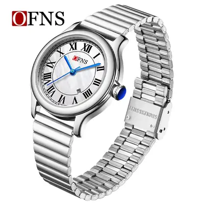 OFNS Gold Plated Luxury Watch with Calendar