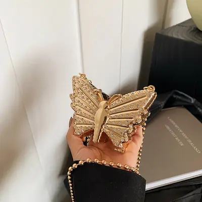 Diamond Butterfly Chain Shoulder Bag for Women 2024