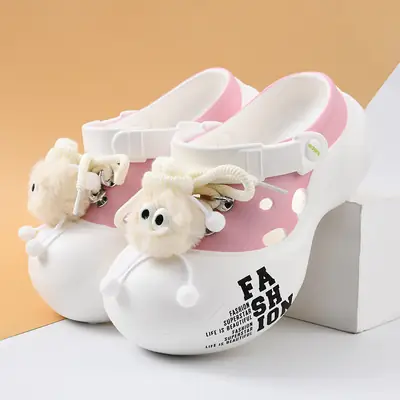 Women's Pink Cartoon EVA Slippers Summer Non-Slip