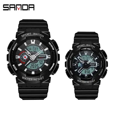 Sanda Multifunctional Sport Watch with Digital Display & Water Resistant