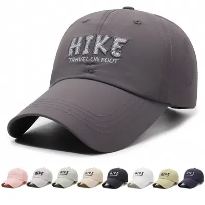 White HIKE Travelon Foot Baseball Cap for Men Women