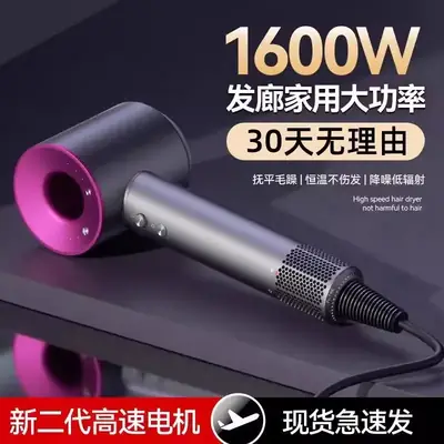 Leadless Hair Dryer 1.8m Silver Gold
