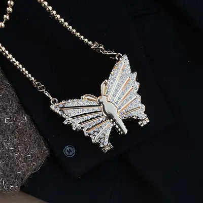 Diamond Butterfly Necklace for Women 2024