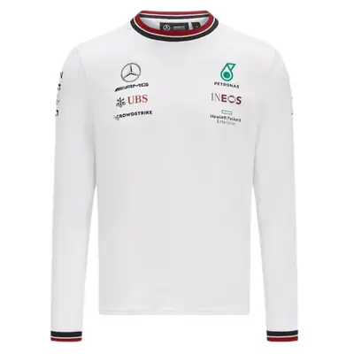 2024 New Quick-drying Racing Suit Off-road Motorbike Suit T-shirt Men's Short-sleeved Mercedes-Benz Team Short-sleeved Long-sleeved in stock