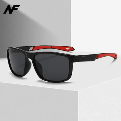 Men's Polarized Sunglasses Yellow Black Sports Driving Box Riding