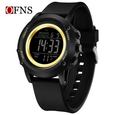 OFNS Digital Watch Black LED Display 20:03