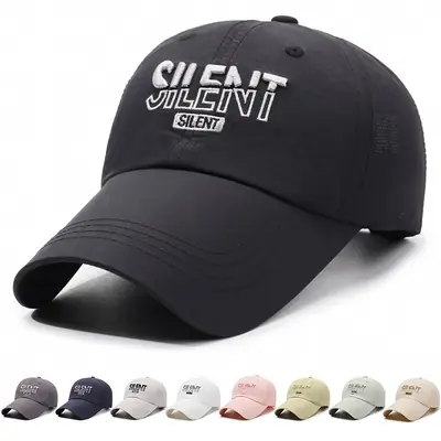 White Embroidered Baseball Cap for Men Women Casual Summer