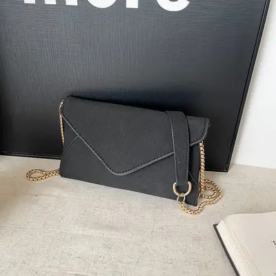Women's Frosted Artistic Shoulder Bag with Chain Strap