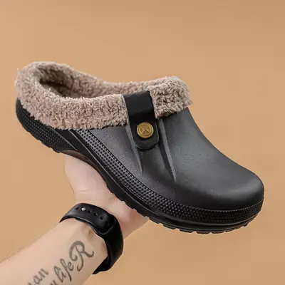 Winter plus size Cross-border fleece-lined New Household Cotton Slippers Women's Couples Baotou Cotton Shoes Men's Warm Mao Mao Shoes