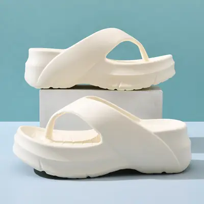 Women's White EVA Flip-Flops Summer Sandals