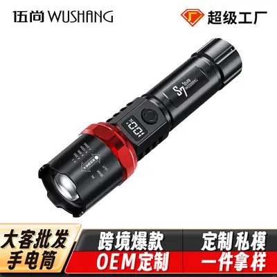 18650 Zoom White Flashlight with OEM Design