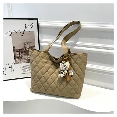 Korean Style Quilted Shoulder Bag for Women