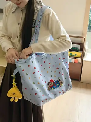 Cute Cartoon Polka Dot Women's Shoulder Bag 2024