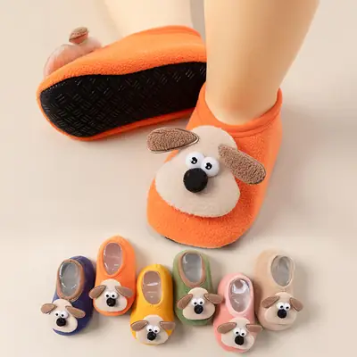Cute Cartoon Puppy Baby Floor Socks Non-Slip Soft