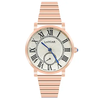 Lanugar Women's Rose Gold Quartz Watch with Mesh Band