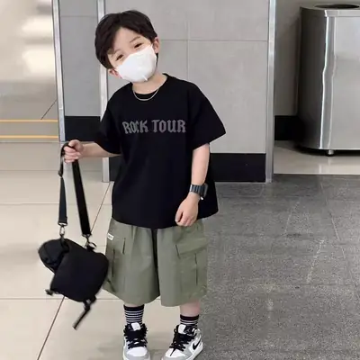 Heavy Cotton Angels Wings T-Shirt for Boys Summer Wear