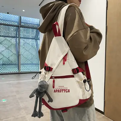 Trendy Brand Large Capacity Chest Bag Women's 2024 New Men's Sports Style Ruiying Shoulder Bag Functional Tooling Tactical Crossbody Bag
