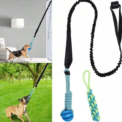 Cross-border Pet Dog Interactive Toy Molar Tooth Cleaning Bite Resistant Tug-of-war Rope Bite Rope Grinding Rope suit Outdoor Indoor