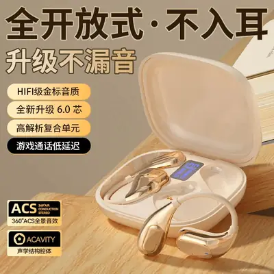 360° Wireless Bluetooth Headset Black Noise Reduction
