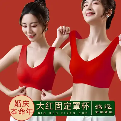 Fixed Cup Bra Non-Slack Beauty Back Underwear Small Chest Gathering