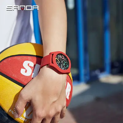 Sanda Luminous Student Watch with Removable Ring