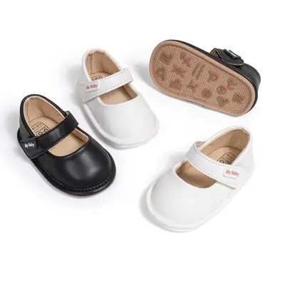 White New Baby Leather Slip-On Shoes for Toddles