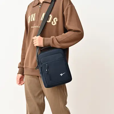 Men's Navy Blue Crossbody Bag Large Capacity Sports Travel Business Work